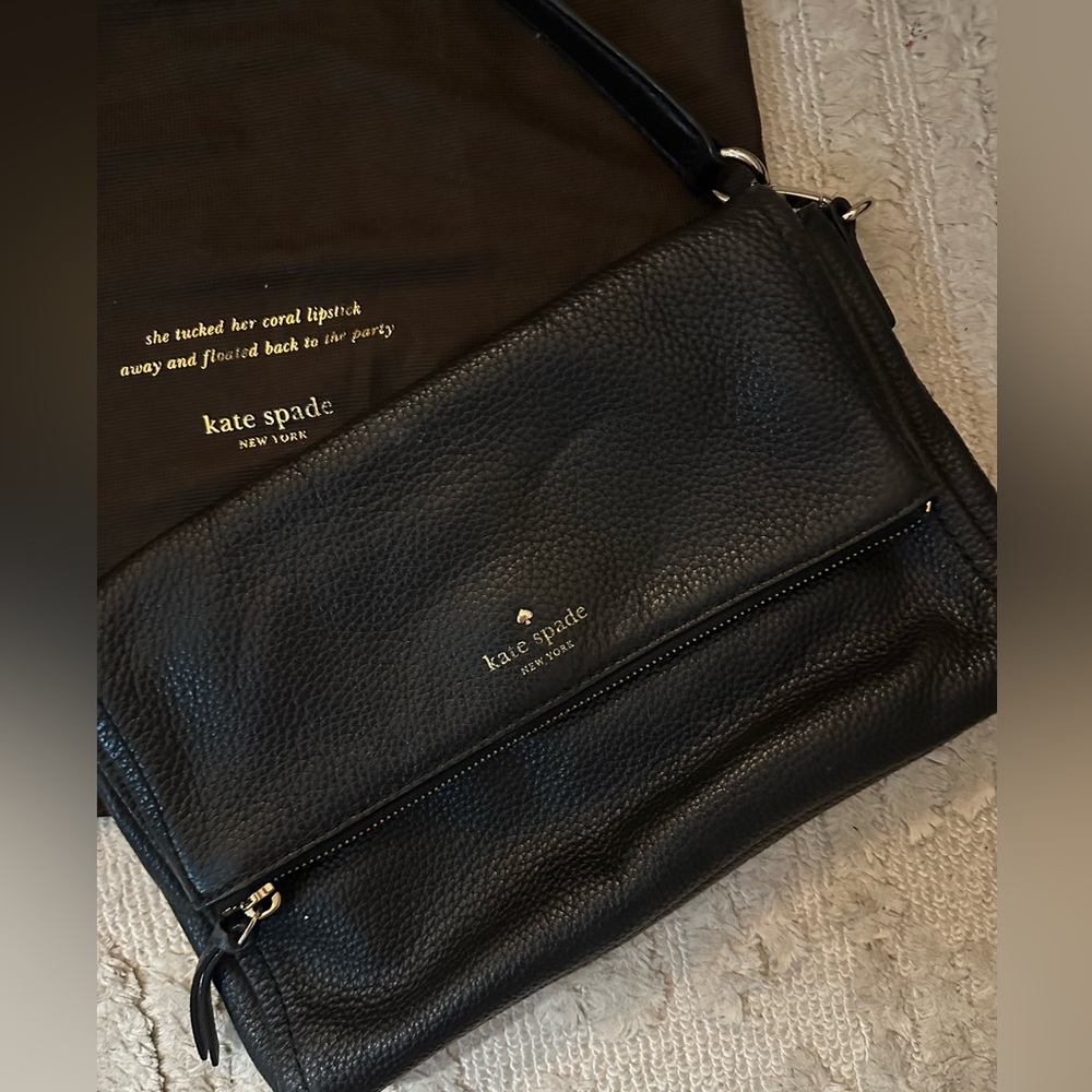 Kate Spade Black Leather Crossbody Bag